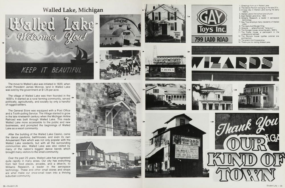 Walled Lake Amusement Park (Walled Lake Park) - Walled Lake Central Yearbook (newer photo)